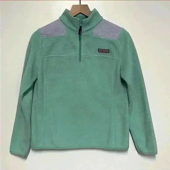 VINEYARD VINES | Seersucker Shep Fleece 1/4 Zip Pullover - Picture 8 of 9